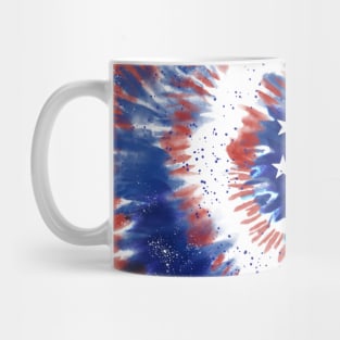 4th of July tie-dye Spiral Mug